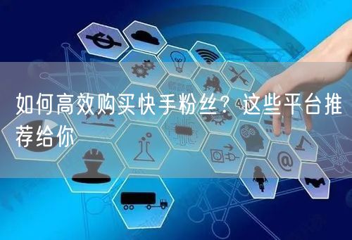 如何高效购买快手粉丝?这些平台推荐给你