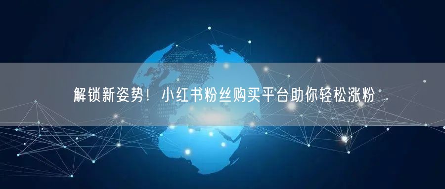 解锁新姿势!小红书粉丝购买平台助你轻松涨粉
