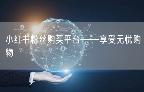 小红书粉丝购买平台——享受无忧购物